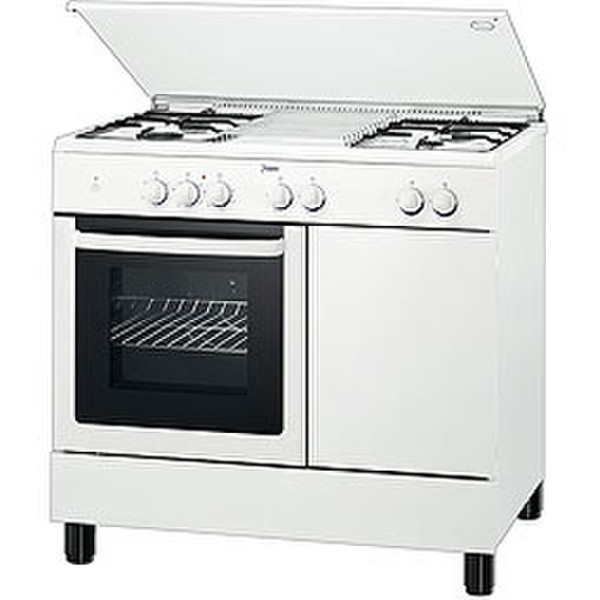 Zoppas PBG960GW Freistehend Gas hob Weiß Küchenherd