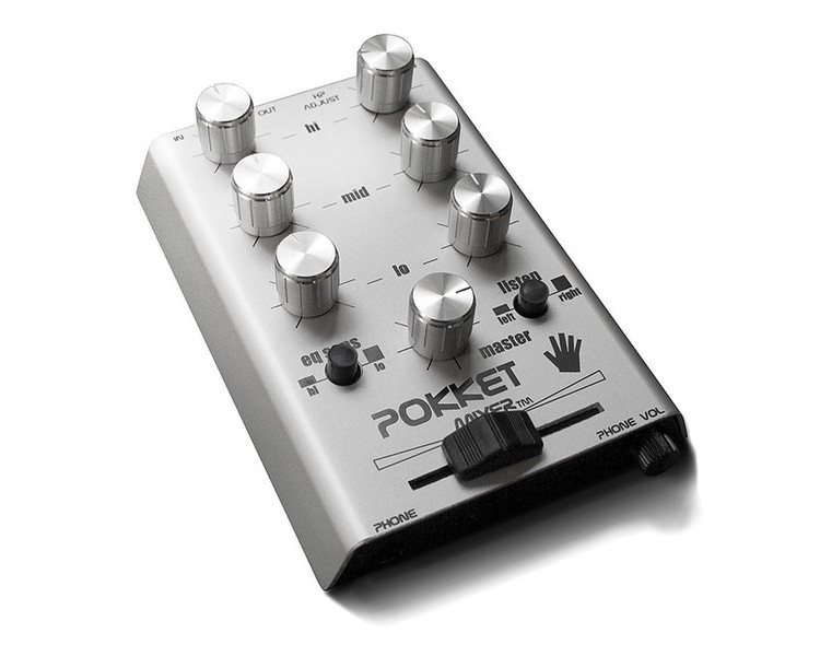 Pokketmixer PM11SIL002 DJ-Mixer