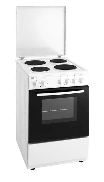 ETNA EFE509WIT Freestanding Sealed plate White cooker