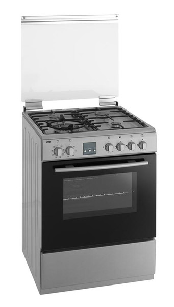 ETNA EFG689VRVS Freestanding Gas hob A Stainless steel cooker