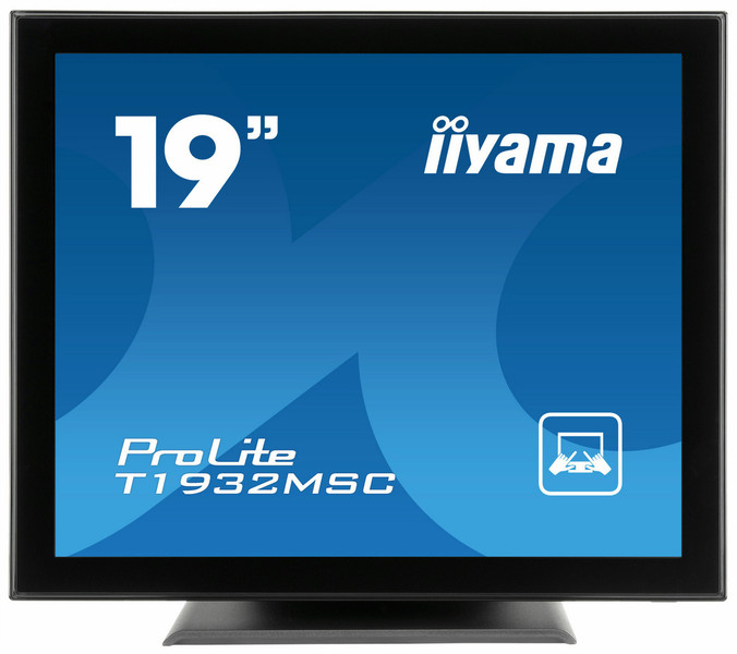 iiyama ProLite T1932MSC-B1 19Zoll 1280 x 1024Pixel Tisch Schwarz Touchscreen-Monitor