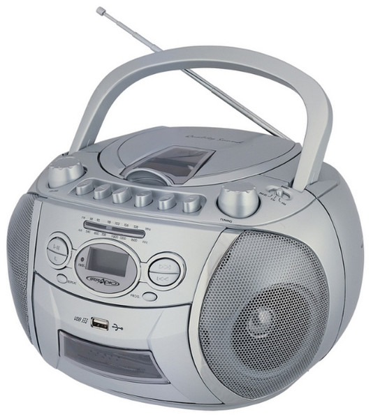 Irradio CDMP 327U Silver CD radio