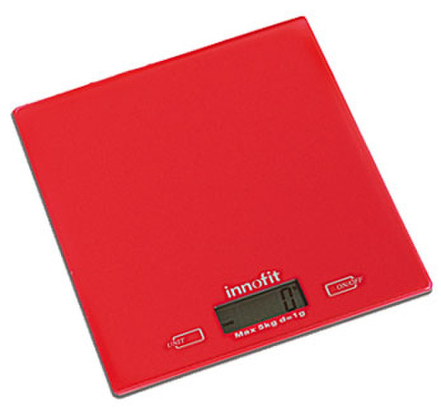 Innofit INN-123 Electronic kitchen scale Red