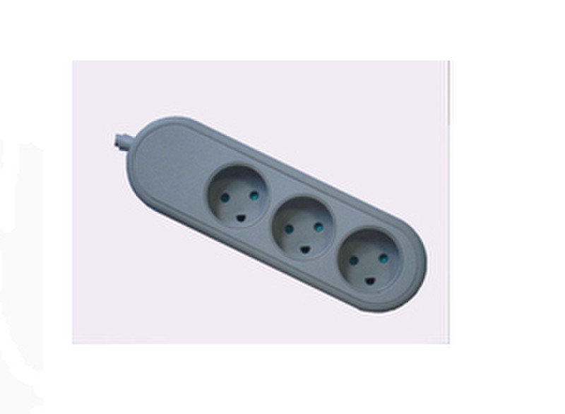 Microconnect GRU0035DK 3AC outlet(s) 5m Grey power extension