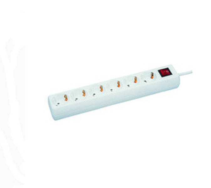 Microconnect GRU00610W 6AC outlet(s) 10m White power extension