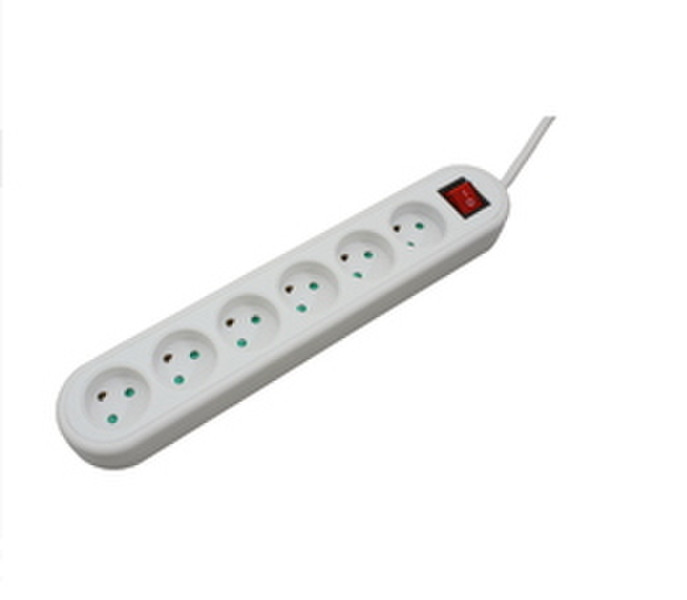 Microconnect GRU00610WDK 6AC outlet(s) 10m White power extension