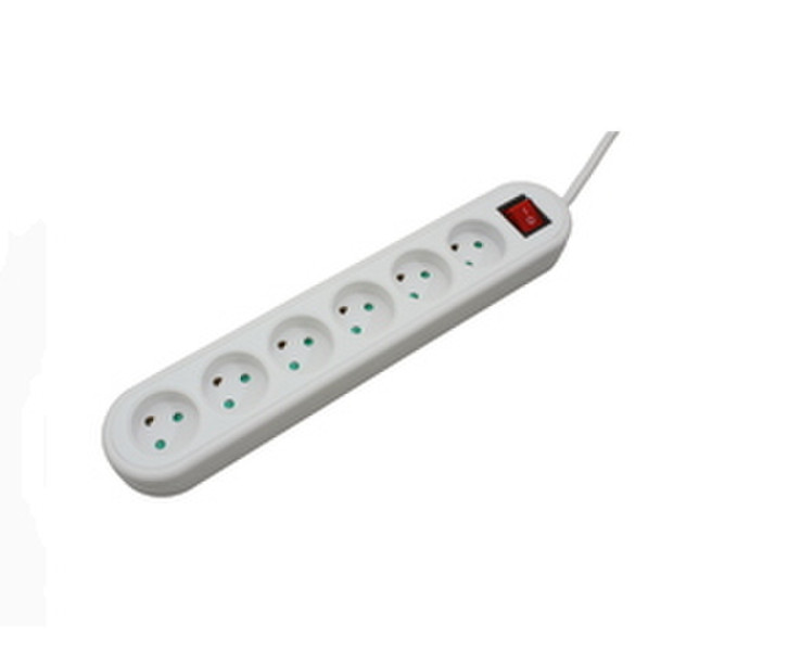 Microconnect GRU0063WDK 6AC outlet(s) 3m White power extension