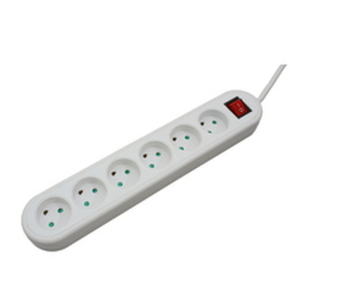 Microconnect GRU006WDK 6AC outlet(s) 1.8m White power extension