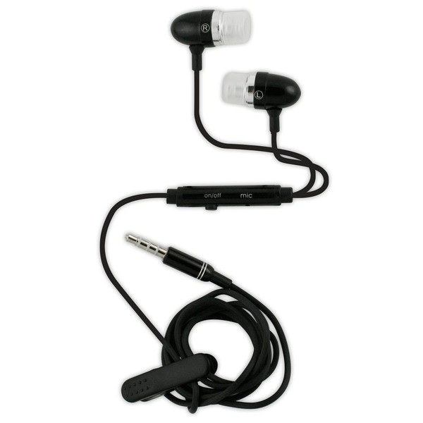 Muvit KPIPHONEBLACK Binaural In-ear Black mobile headset