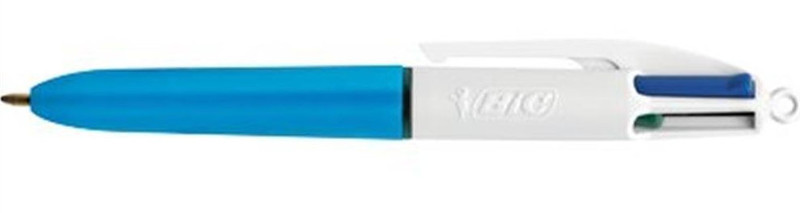 BIC 895958 Clip-on retractable ballpoint pen Schwarz, Blau, Grün, Rot 12Stück(e) Kugelschreiber