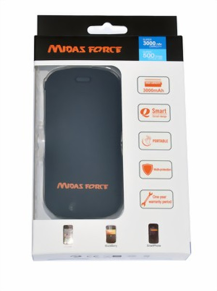 Point of View Midas Force Power Pack 3000 Lithium Polymer (LiPo) 3000mAh Schwarz