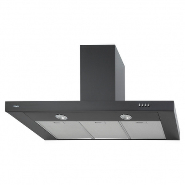 Pelgrim BSK1000MAT Wall-mounted 677m³/h Black,Stainless steel cooker hood