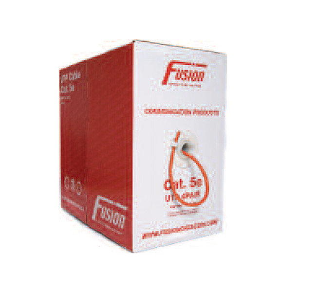 FUSION Electronics 305m, Cat5E, 4p, UTP, PVC 305m Yellow