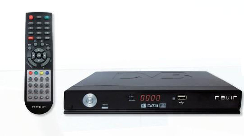 Nevir NVR-2600 DDUGHD Cable Full HD Black TV set-top box
