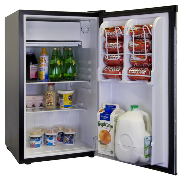 Haier HNSE032BB freestanding Black combi-fridge