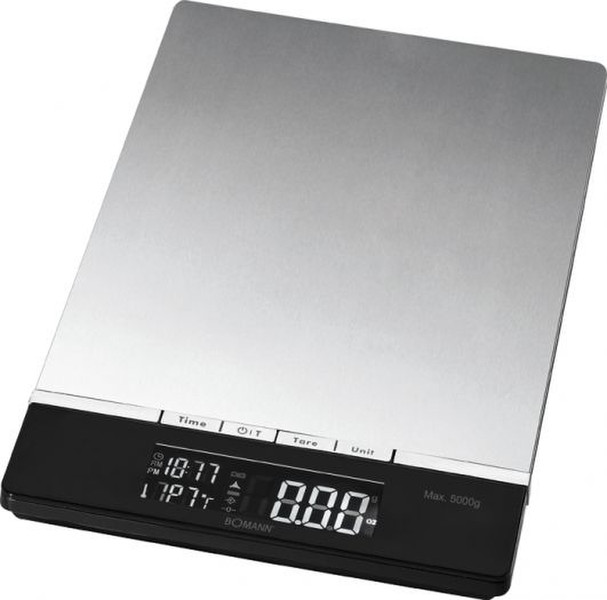 Bomann KW 1421 CB Electronic kitchen scale Schwarz, Edelstahl