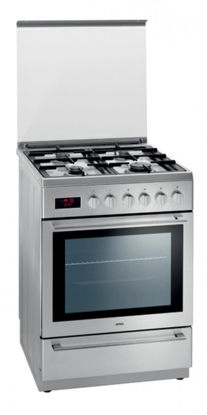 ATAG FG6011E Freistehend Gas hob A Edelstahl Küchenherd