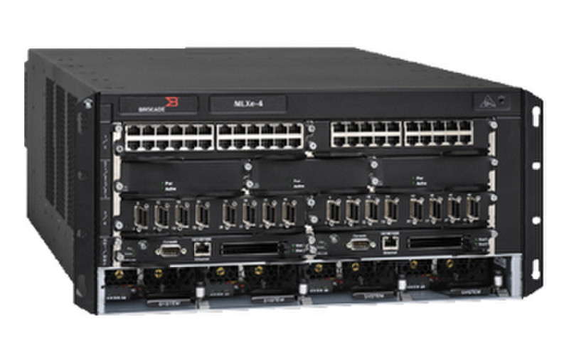 Brocade MLXe-4 Ethernet LAN Black wired router