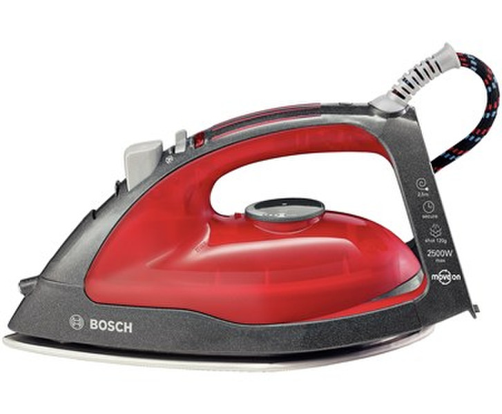 Bosch TDA46MOVE6 Dry & Steam iron Palladium soleplate 2500W Schwarz, Rot Bügeleisen