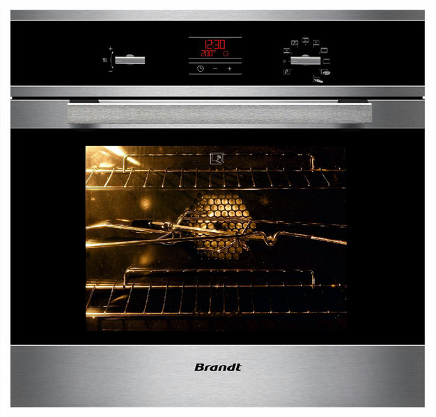 Brandt FP1061X Electric oven 53l 2100W A Schwarz, Edelstahl Backofen