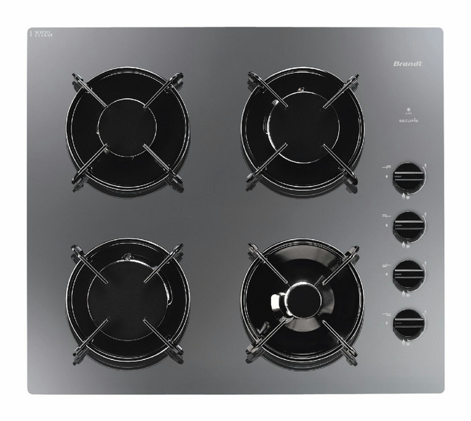 Brandt TG1012M built-in Gas Silver hob