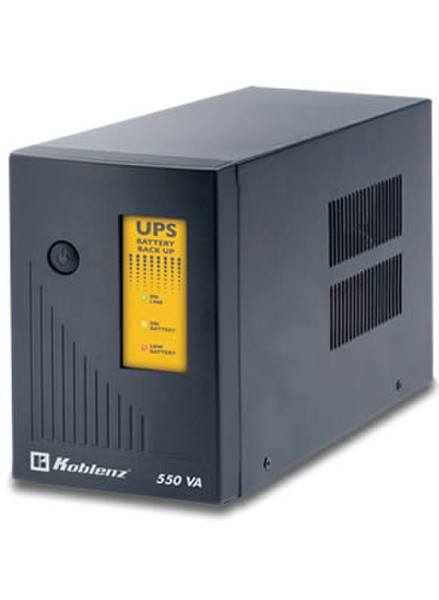 Koblenz 5510 - USB/R 550VA 6AC outlet(s) Compact Black uninterruptible power supply (UPS)