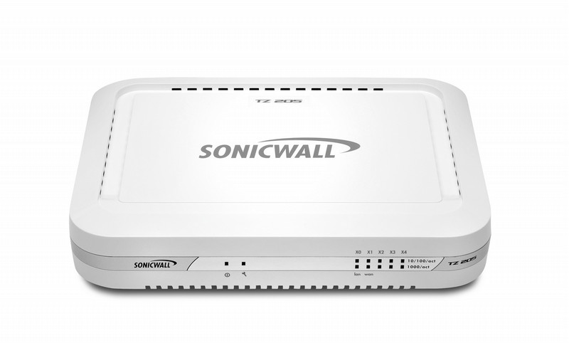 DELL SonicWALL TZ 105 + 1Yr CGSS 200Mbit/s Firewall (Hardware)