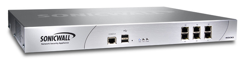 DELL SonicWALL NSA 4500 + 1 Yr CGSS 1U 2750Mbit/s hardware firewall