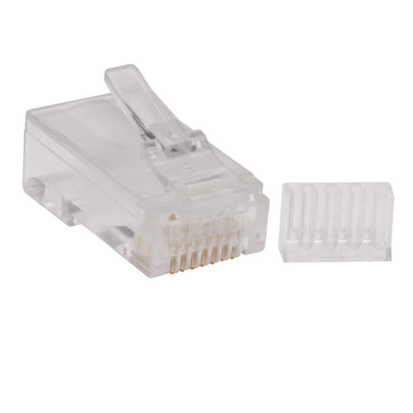 Tripp Lite Cat6 RJ45 Modular Connector Plug with Load Bar, Solid / Stranded Conductor Round Cat6 Wire, 100-pack