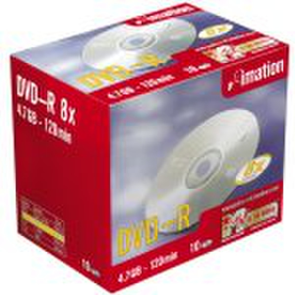 Imation DVD+R 4.7GB JewelCase 10pk 4.7GB 10Stück(e)