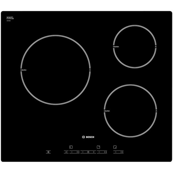 Bosch PIM611T16E built-in Electric induction Black hob