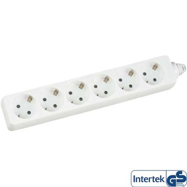 InLine 16461V 6AC outlet(s) 1.5m White power extension