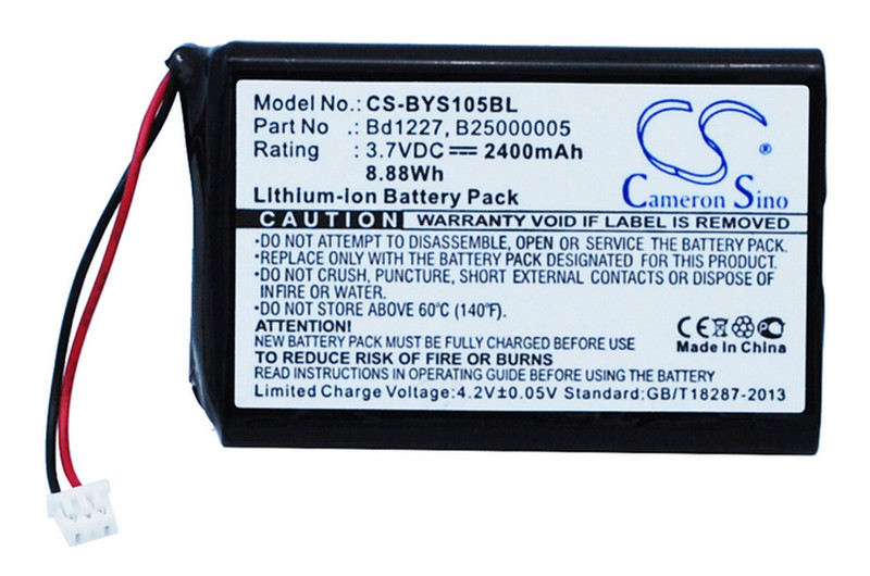 Baracoda Li-Ion 2000mAh Lithium-Ion 2000mAh 3.7V rechargeable battery