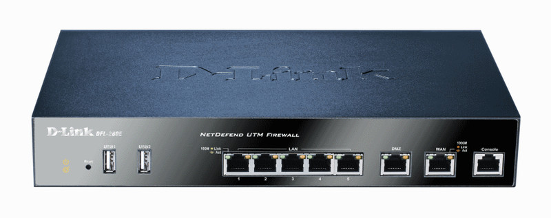 D-Link DFL-260E 150Mbit/s hardware firewall