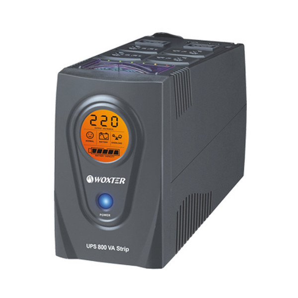 Woxter UPS 800 VA Strip 800VA Kompakt Grau Unterbrechungsfreie Stromversorgung (UPS)