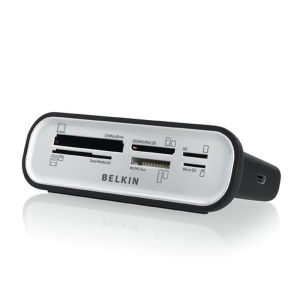 Belkin F4U003CW USB 2.0 Черный устройство для чтения карт флэш-памяти