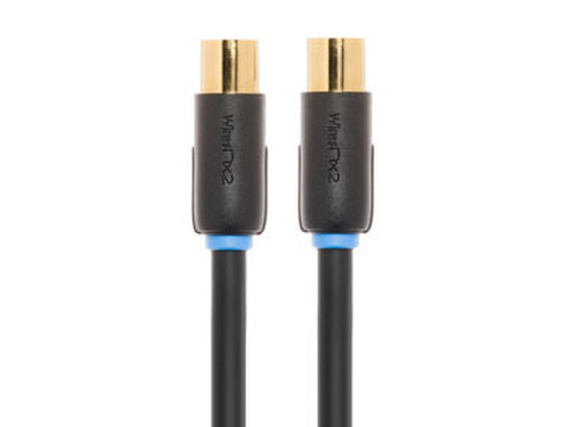 Techlink Coax plug/Coax socket 3m 3m coax plug coax socket Black