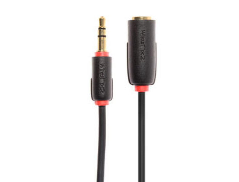 Techlink NX2 3.5mm Stereo Plug to 3.5mm Stereo Socket 2m 3.5mm 3.5mm Black
