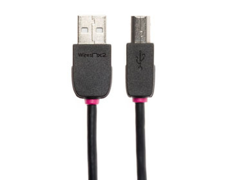 Techlink NX2 USB 2.0 A Plug to USB 2.0 B Plug 5m USB A USB B Black