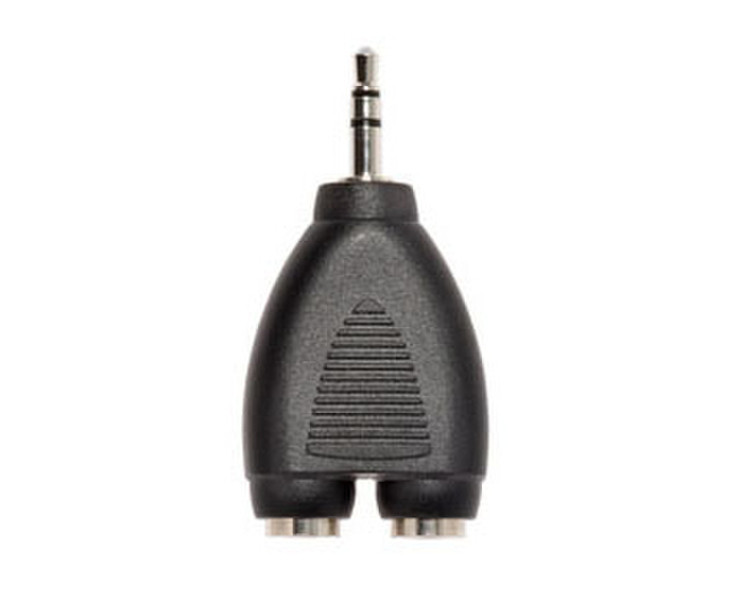 Techlink NX2 6.35mm Stereo Plug to 3.5mm Stereo Socket Adaptor 6.35mm 3.5mm Black