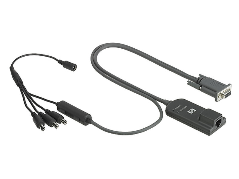 Hewlett Packard Enterprise KVM Cat5 Черный кабель клавиатуры / видео / мыши