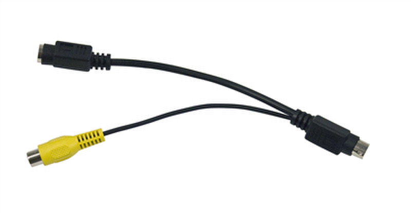 Optoma 2xS-Video\Composite S-Video (4-pin) S-Video + RCA Black,Yellow video cable adapter