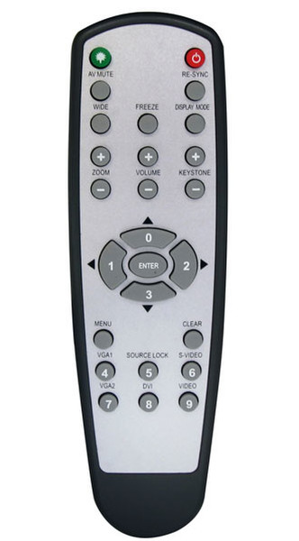 Optoma BR-3035B push buttons Black,Grey remote control