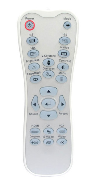 Optoma BR-3040B push buttons remote control