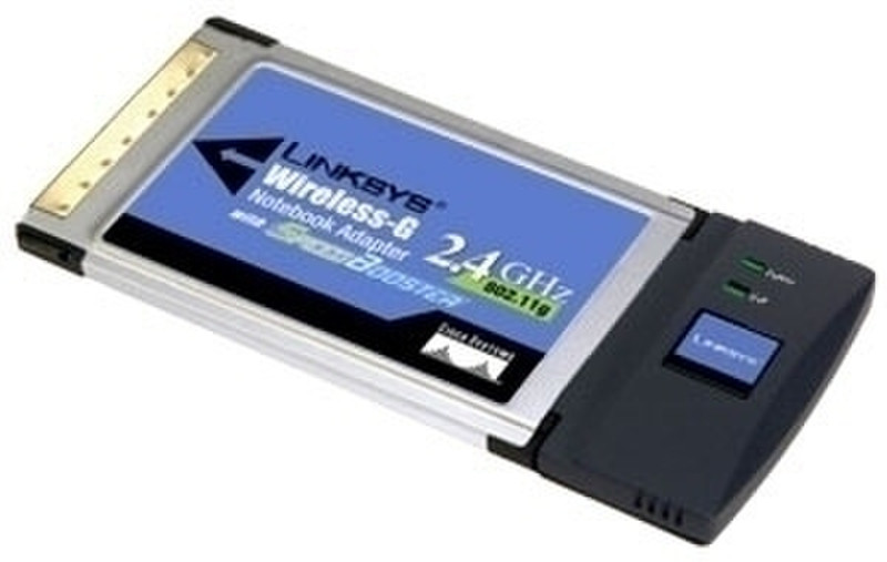 Linksys Wireless-G Notebook Adapter 54Mbit/s networking card