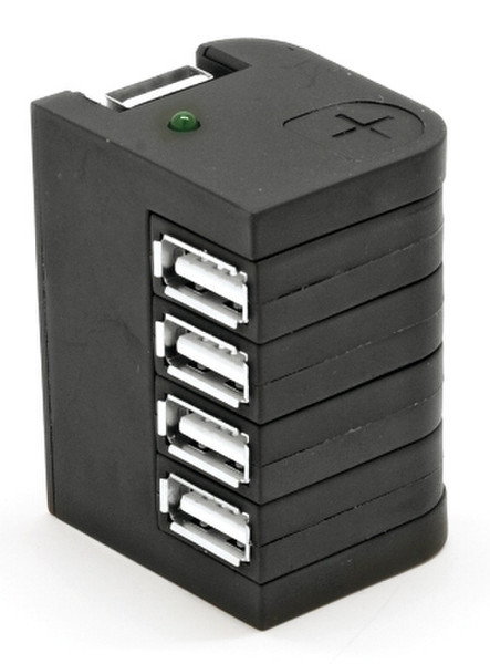 Port Designs Mini HUB USB 480Мбит/с Черный хаб-разветвитель