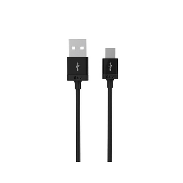 iLuv 0.9m USB2.0 0.9м Micro-USB A USB A Черный