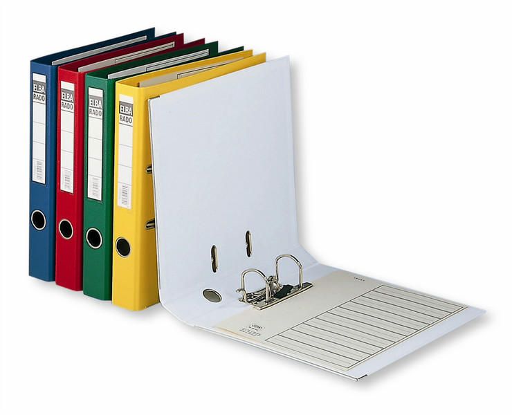 Elba Ordner rado plast, smal Geel Yellow ring binder