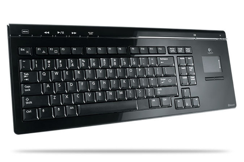 Logitech Cordless MediaBoard Pro Bluetooth Black keyboard