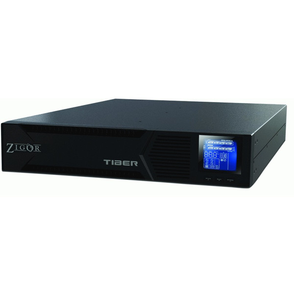 Zigor TIBER 1KVa 1000VA 8AC outlet(s) Rackmount/Tower Black uninterruptible power supply (UPS)